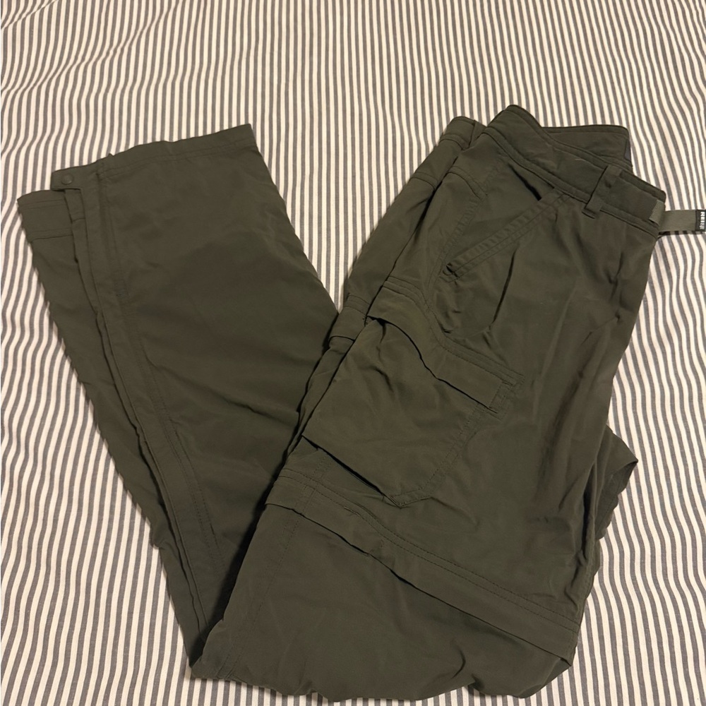 REI Women's Dark Green Trail Pants with Zipper